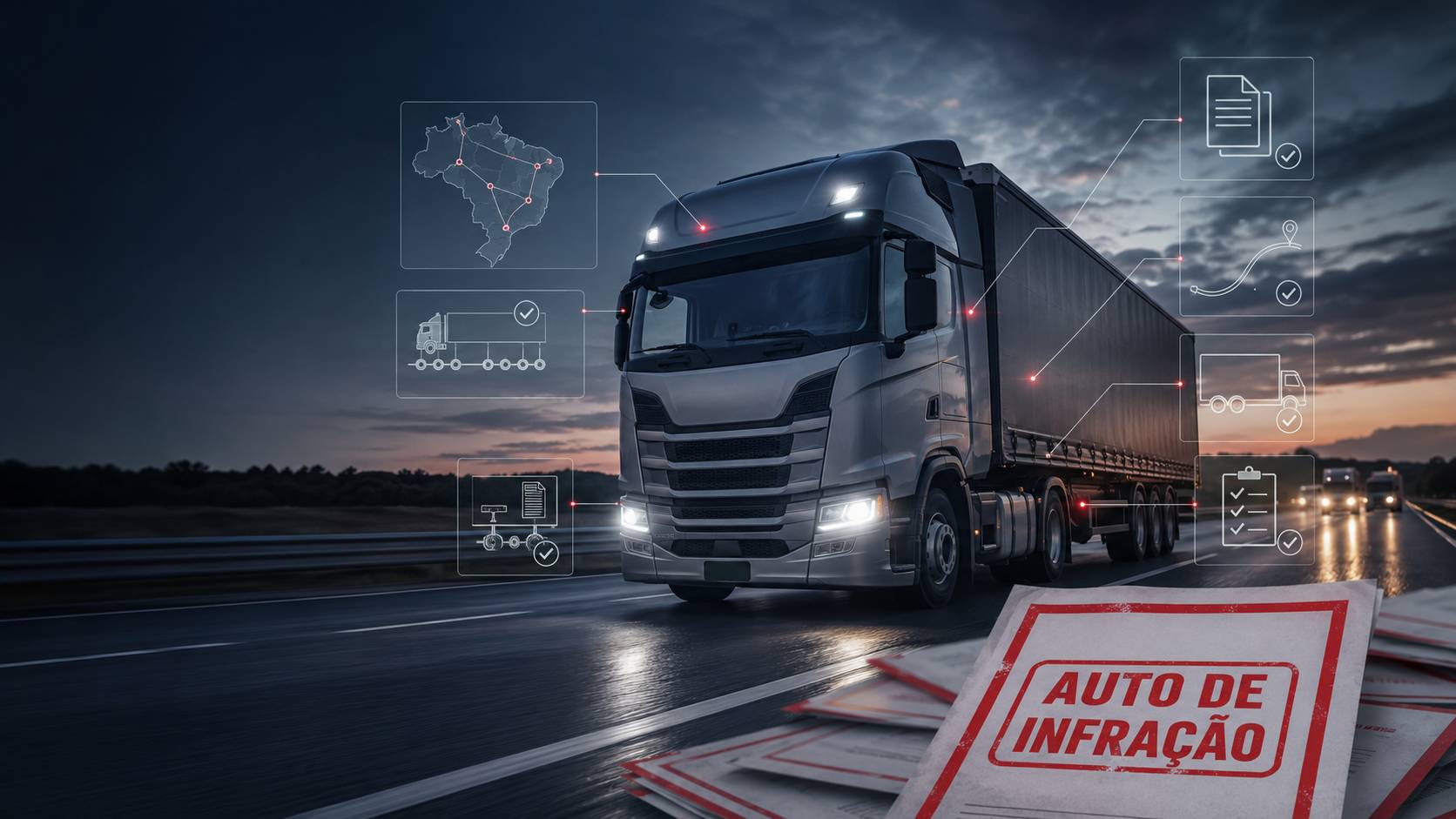 Fiscalização eletrônica e auto de infração da ANTT por piso mínimo de frete