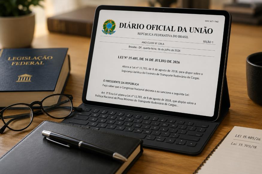 alterações na lei do piso mínimo do frete pela Lei nº 15.485/2026